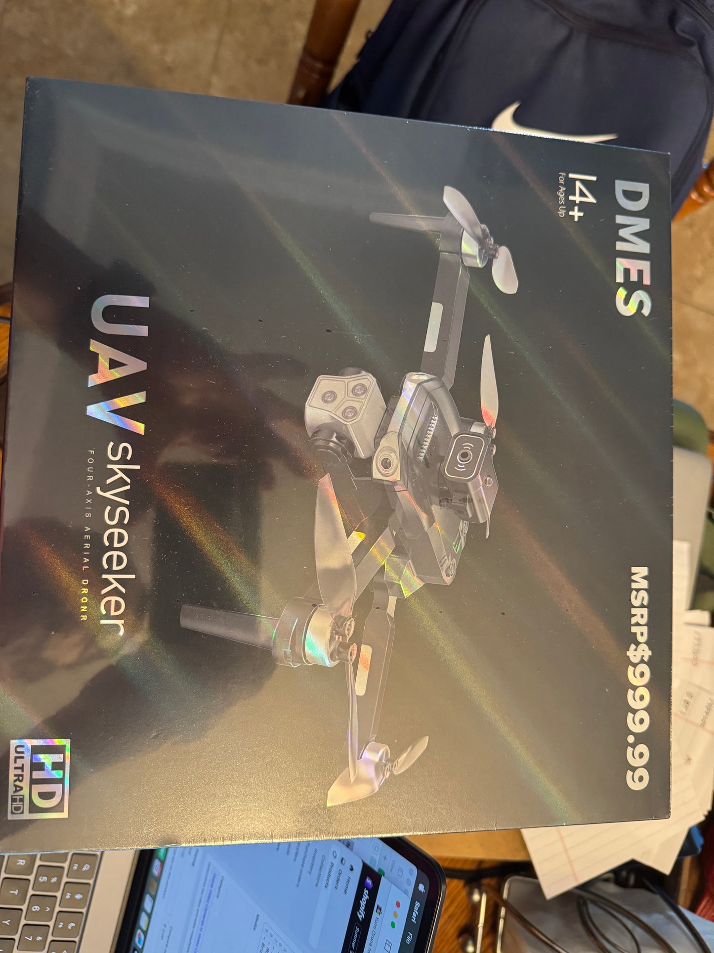 NEW DMES L4+ Skyseeker Drone w/ 4K HD Camera - GPS & FPV Aerial Quadcopter - P19