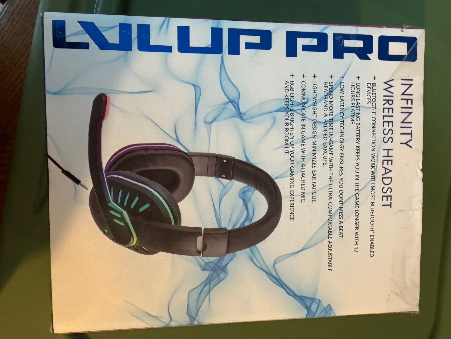 Lvl Up Pro Vivitar Infinity Wireless Headset With Microphone Bluetooth Light-up