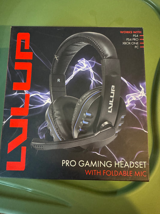 Lulup Pro Gaming Headset w/ Foldable Mic 🔥 Compatible PS4/PS4pro/XBOXone/PC NEW