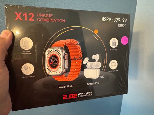 X12 Unique Combination Series 8 49mm Case Smartwatch 2.02 Watch Ultra Earphones